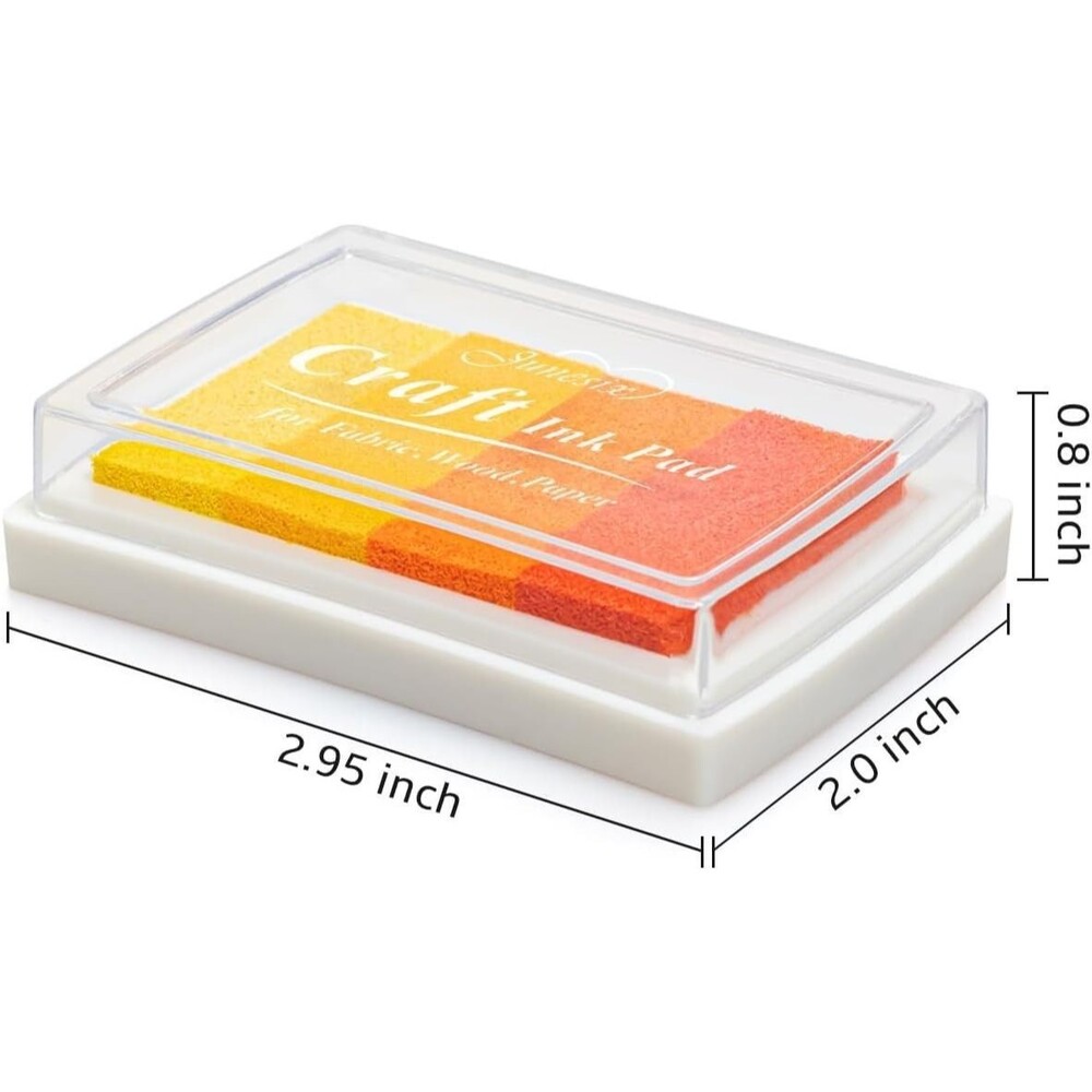 Ink Pad Washable Stamp Pads for Kids, 24 Colors, lot of 6